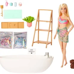 Barbie Bienestar Muñeca Rubia con Bañera> Muñecas