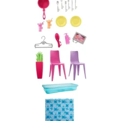 Barbie Casa Plegable con Muñeca y Accesorios><noscript><img width=