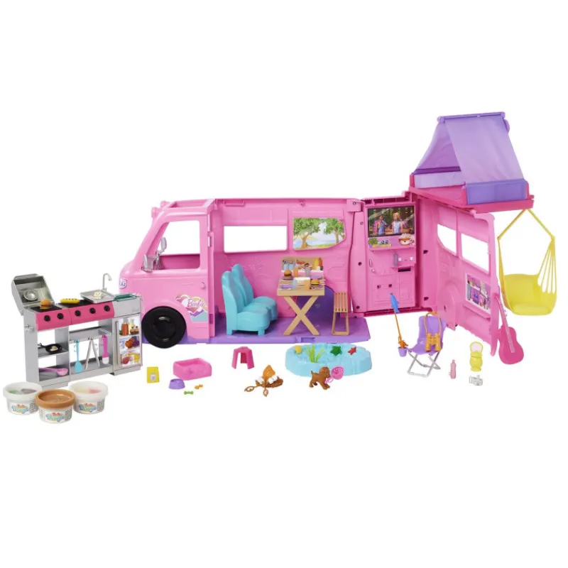 Barbie Conjunto de Juego Súper Caravana DreamCamper> Muñecas