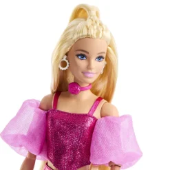 Barbie Deluxe Style Muñeca con Conjunto Rosa Metalizado><noscript><img width=