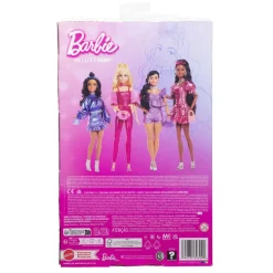 Barbie Deluxe Style nº 7 Muñeca Morena con Conjunto de Ropa Azul Metalizado y Accesorios><noscript><img width=