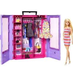 Barbie Fashionista Armario Portátil> Muñecas
