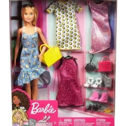 Barbie Fashionista con 4 Modas> Muñecas