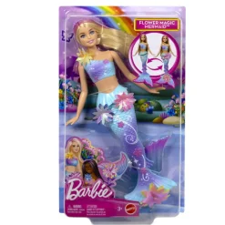Barbie Muñeca Sirena Mágica de Flores> Muñecas