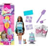 Barbie Party Unboxed Muñeca Azul con 10 Sorpresas> Muñecas