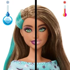 Barbie Party Unboxed Muñeca Azul con 10 Sorpresas> Muñecas