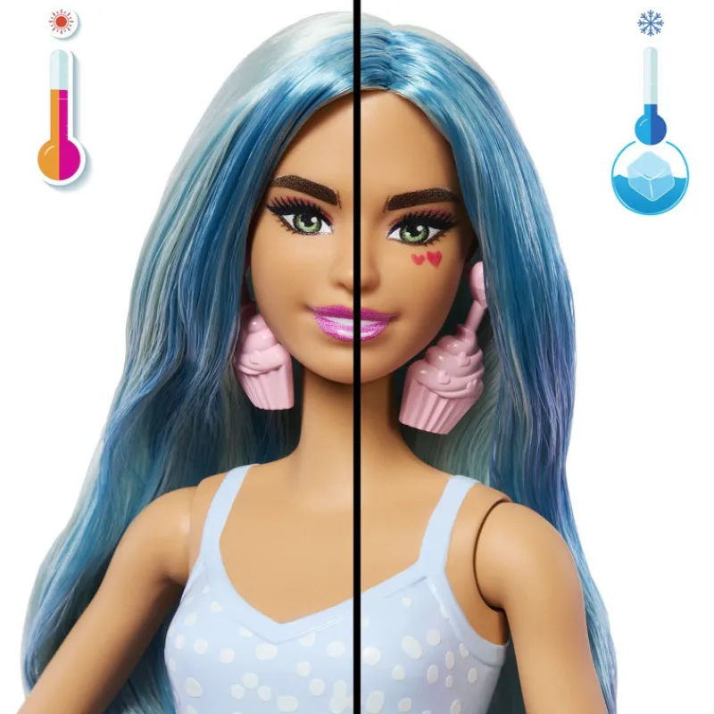 Barbie Pop Reveal Colección Dulces Muñeca Cool Cupcake y Mascota> Muñecas