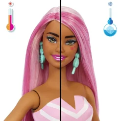 Barbie Pop Reveal Colección Dulces Muñeca Sweet Swirl y Mascota><noscript><img width=