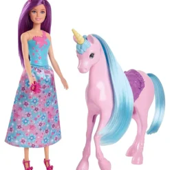 Barbie Princesa con Unicornio> Muñecas
