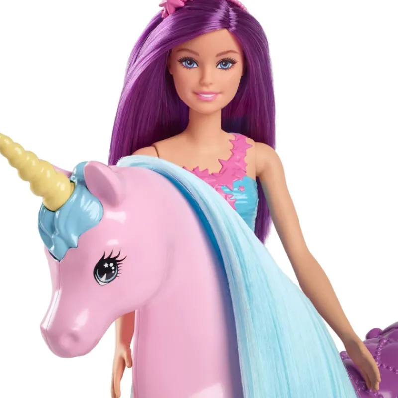Barbie Princesa con Unicornio> Muñecas