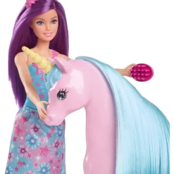 Barbie Princesa con Unicornio><noscript><img width=