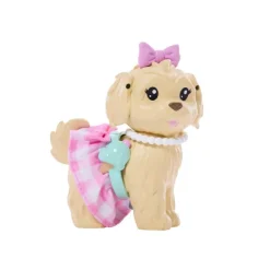 Barbie Twinning Looks nº 5 Muñeca Rubia con Conjunto de Ropa Rosa, Perrito y Accesorios><noscript><img width=
