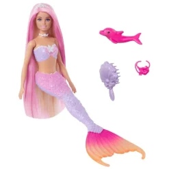 Barbie un Toque de Magia Malibú Sirena Cambia De Color> Muñecas