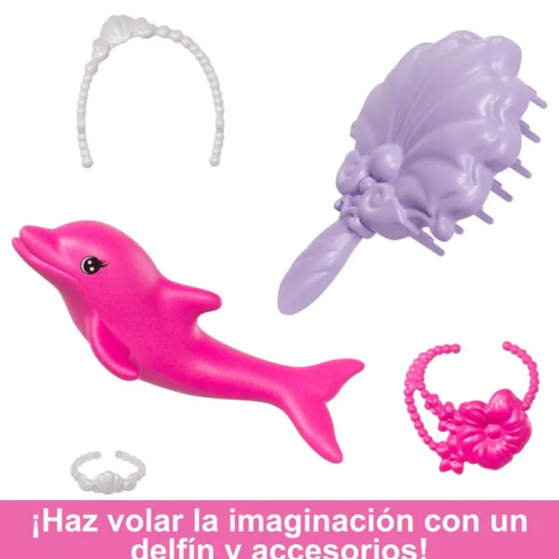 Barbie un Toque de Magia Malibú Sirena Cambia De Color> Muñecas