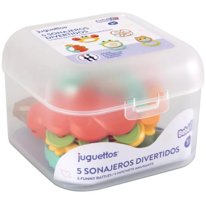 Bebe vip Bebé Vip 5 Sonajeros Divertidos> Primera Infancia
