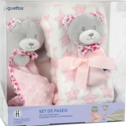 Bebe vip Bebé Vip Set de Paseo con DouDou y Manta Rosa> Primera Infancia