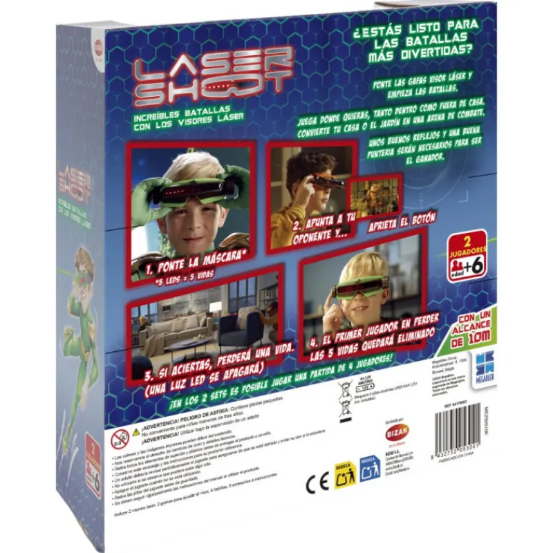 Otras marcas Bizak Laser Shot Batalla con Visores Láser> Juegos De Mesa
