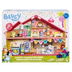 Bluey Casa de Cumpleaños Playset> Figuras Acción