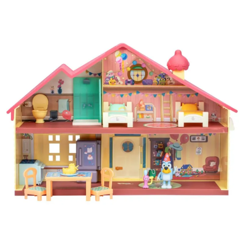 Bluey Casa de Cumpleaños Playset> Figuras Acción