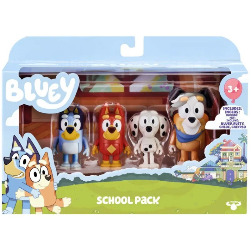 Bluey Pack 4 Figuras Serie 2 Varios Modelos> Figuras Acción
