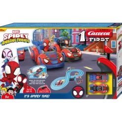 Carrera First Spidey and his Amazing Friends It's Spidey Time! Circuito y Coches de Spidey y Spin> Vehículos Y Pistas