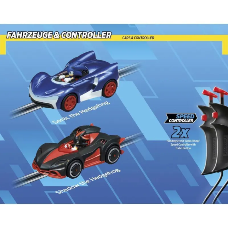 Carrera Go!!! Sonic The Hedgehog Circuito con Coche de Sonic y Shadow> Vehículos Y Pistas