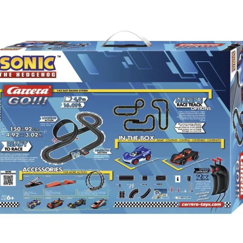 Carrera Go!!! Sonic The Hedgehog Circuito con Coche de Sonic y Shadow> Vehículos Y Pistas