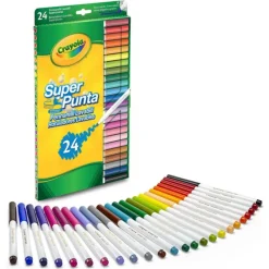 Crayola 24 Rotuladores Súper Punta Lavables> Creativos|Vuelta Al Cole