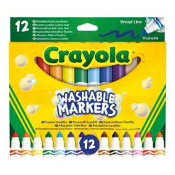 Crayola 12 Rotuladores Súper Lavables Maxi Punta> Creativos|Vuelta Al Cole