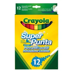Crayola 12 Rotuladores Súper Punta Lavables> Creativos|Vuelta Al Cole