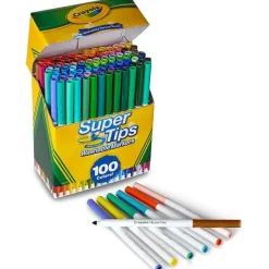 Crayola 100 Washable Supertips Markers> Creativos|Vuelta Al Cole