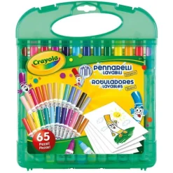 Crayola Maletín Rotuladores Lavables 65 Piezas> Creativos