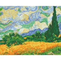 Otras marcas Diamond Dotz Campo De Trigo Con Cipreses Van Gogh><noscript><img width=