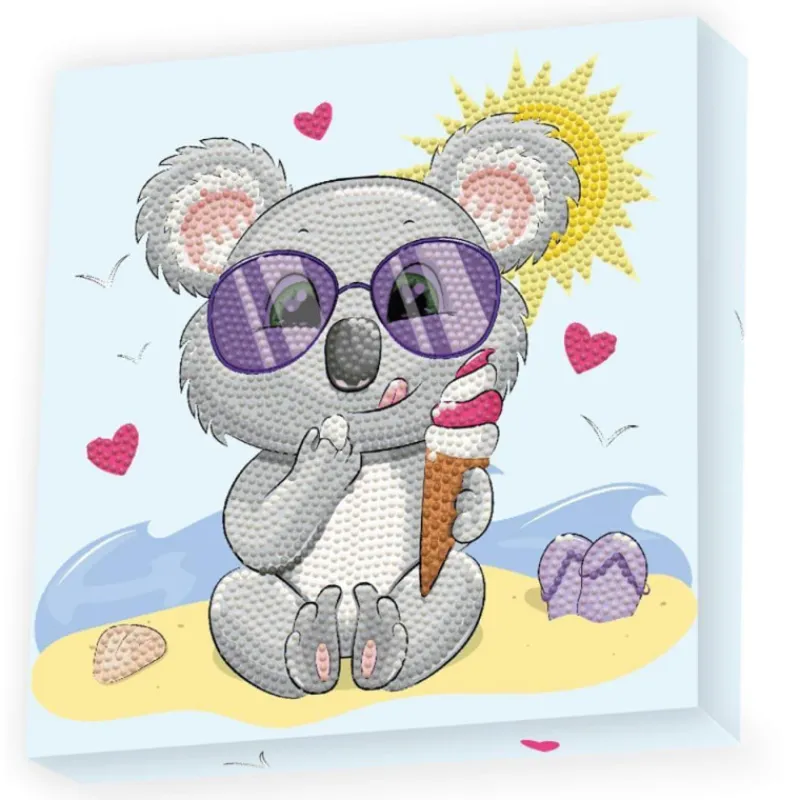 Diamond Dotz Koala con Helado Cuadro de Diamantes 5D> Creativos|Fan Zone