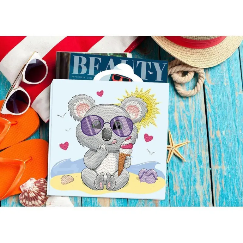 Diamond Dotz Koala con Helado Cuadro de Diamantes 5D> Creativos|Fan Zone