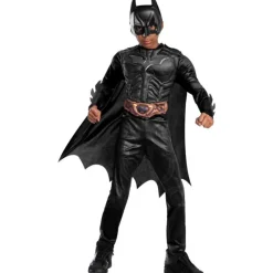 Dc comic Disfraz Infantil Batman Black Line Deluxe Talla S 3-4 Años> Disfraces Y Accesorios