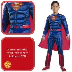Superman Disfraz Infantil Blackline Talla 8-10 Años><noscript><img width=