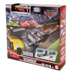 Cars Disney Pixar Conjunto de Juego Pista de Acrobacias y Saltos Copa Pistón y Coche de Juguete de Rayo McQueen> Vehículos Y Pistas
