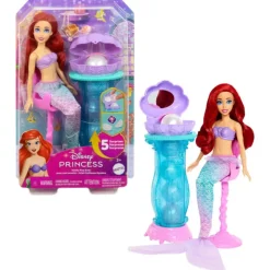 Disney princess Disney Princesas Muñeca Ariel con Tocador Desplegable> Muñecas