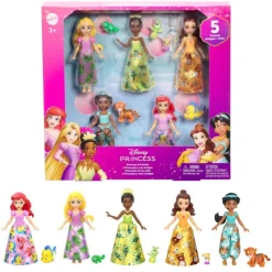 Disney princess Pack 5 Princesas y sus Amigos> Figuras Acción