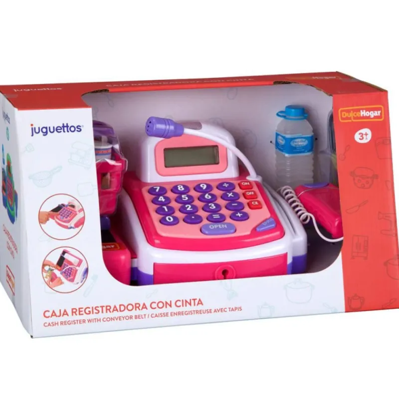 Dulce hogar Caja Registradora Con Cinta Rosa> Imitación