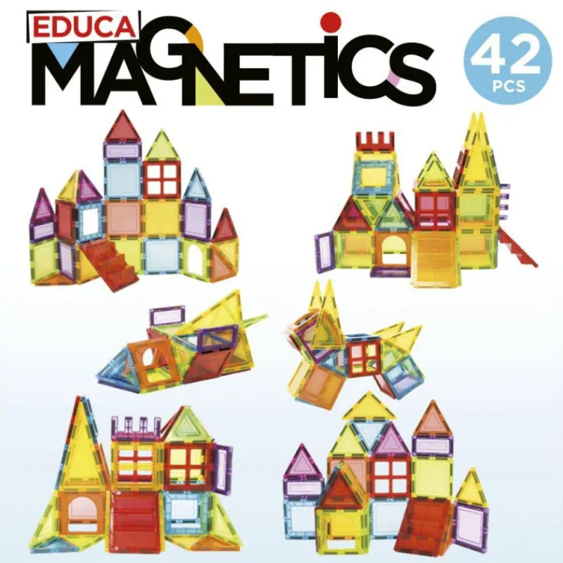 Otras marcas Educa Magnetics Juego Educativo de Construcción 3D 42 Piezas> Construcción|Puzzles
