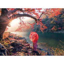 Otras marcas Educa Puzzle 1000 Piezas Amanacer en el Río Katsura, Japón - 18455> Puzzles