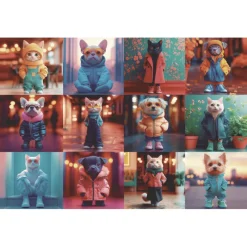Otras marcas Educa Puzzle 200 Piezas Animales de Moda - 20219> Puzzles