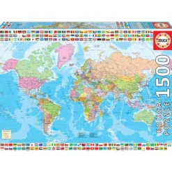 Otras marcas Educa Puzzle 1500 Piezas Mapamundi Político - 18500> Puzzles