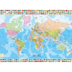 Otras marcas Educa Puzzle 1500 Piezas Mapamundi Político - 18500> Puzzles