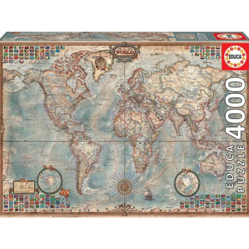 Otras marcas Educa Puzzle 4000 Piezas Mundo Mapa Político - 14827> Puzzles