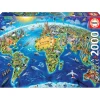 Otras marcas Educa Puzzle 2000 Piezas Símbolos del Mundo - 17129> Puzzles