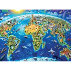 Otras marcas Educa Puzzle 2000 Piezas Símbolos del Mundo - 17129> Puzzles