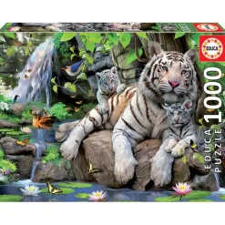 Otras marcas Educa Puzzle 1000 Piezas Tigres Blancos de Bengala - 14808> Puzzles